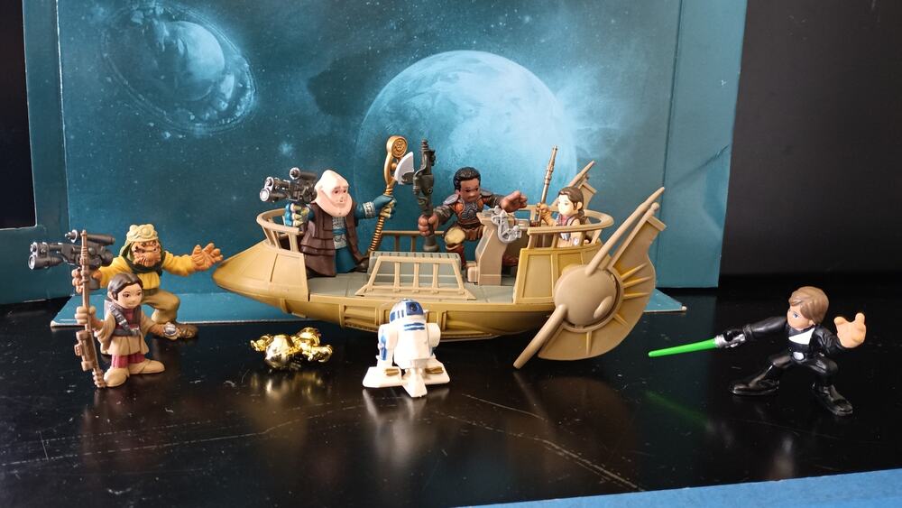 Playskool Galactic Heroes Return of the Jedi Jabba Skiff Bundle Lot Tatooine